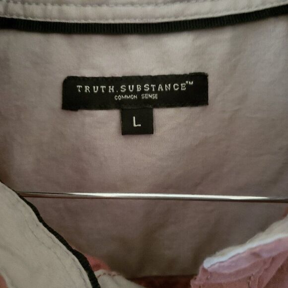 Truth Substance Men's Button Down Short Sleeve Shirt - Picture 3 of 3